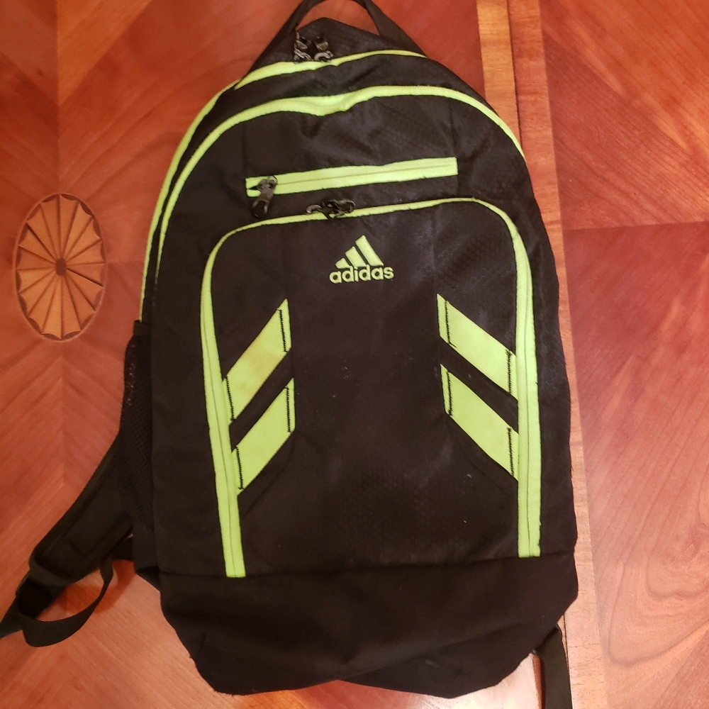 Large Green Adidas Backpack